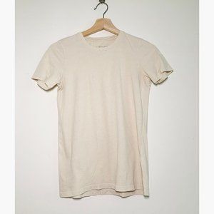 Everlane Crew Tee - Oyster Color - Small